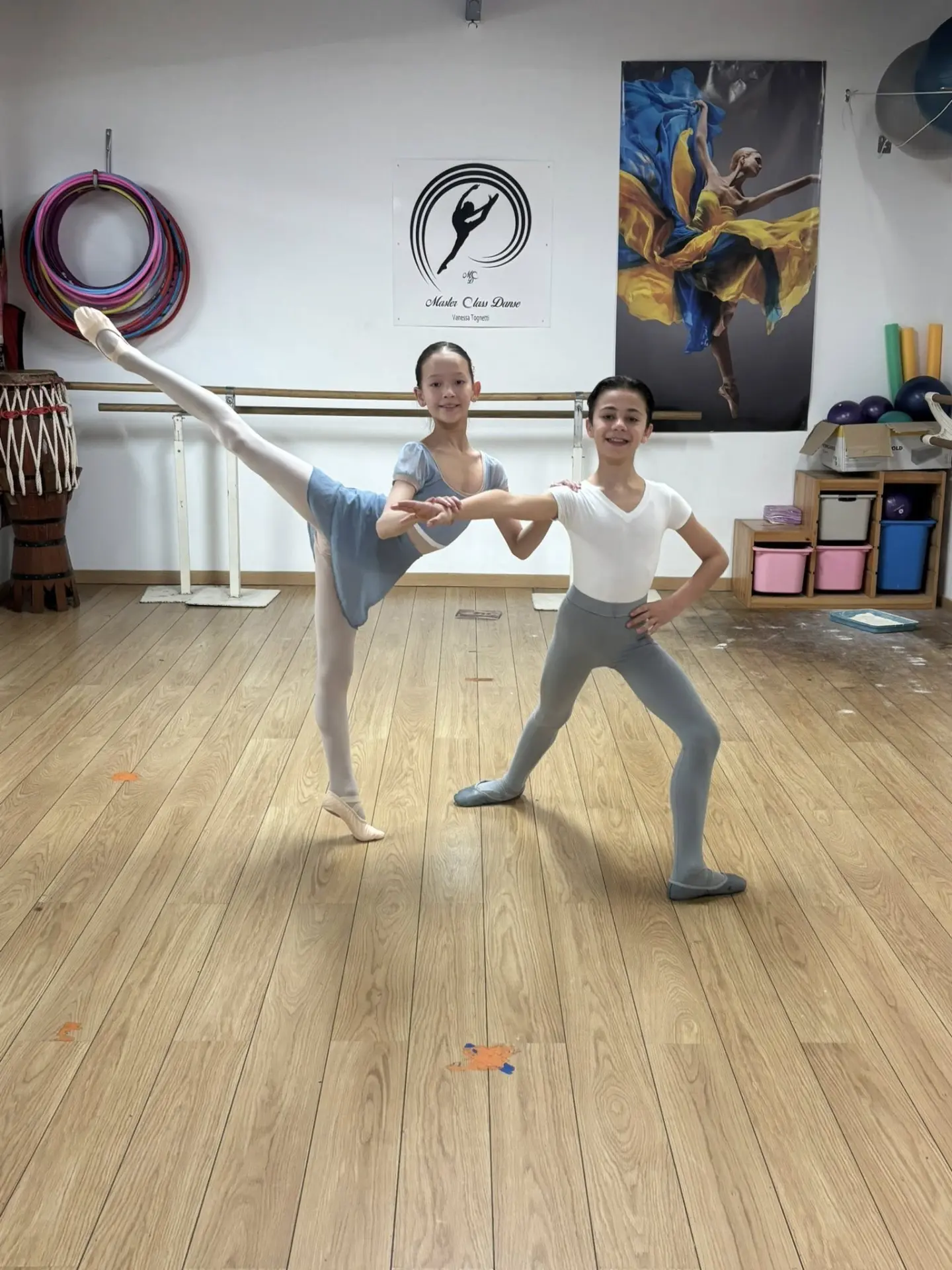 Duo classique en répétition au studio
