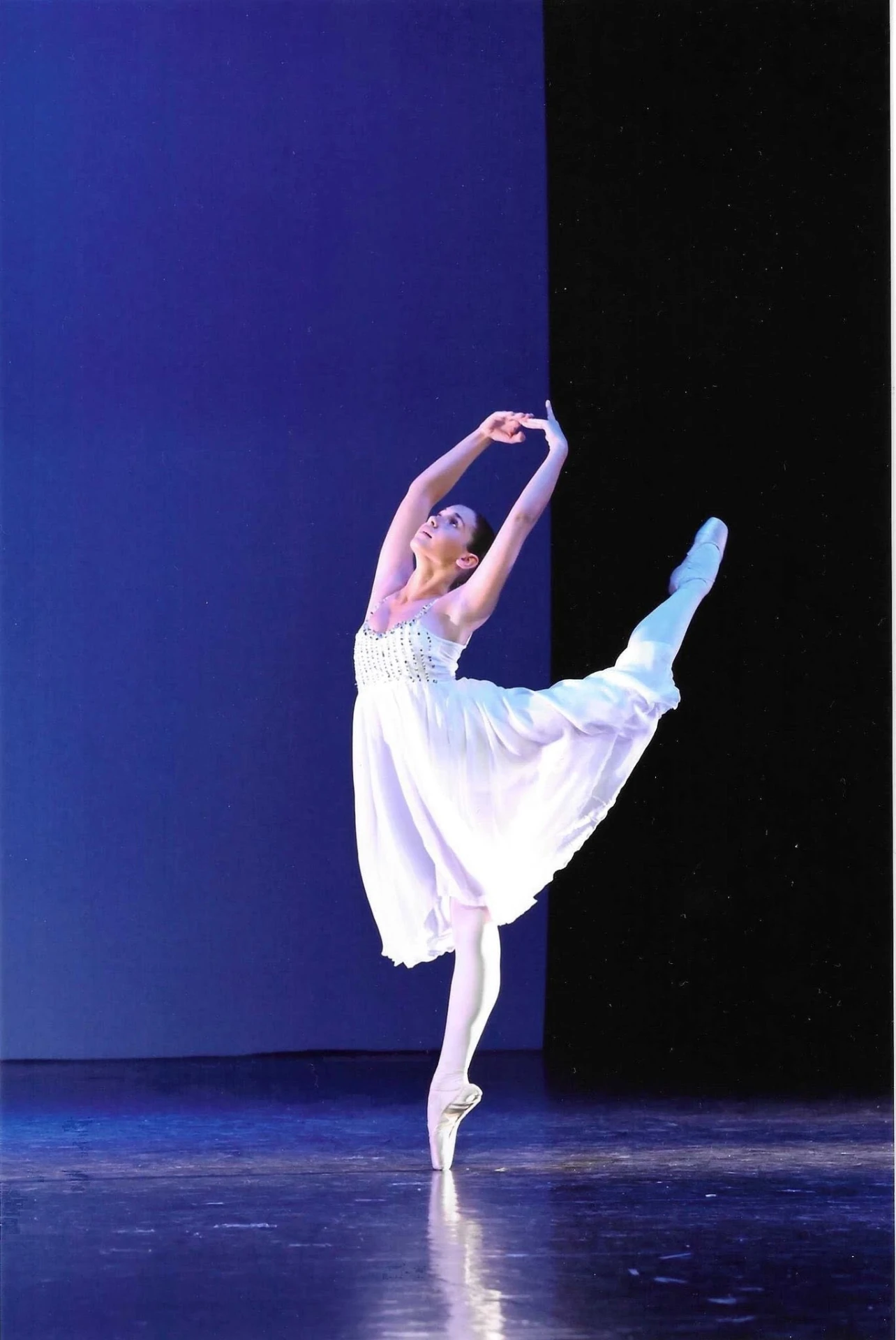 Variation classique sur pointes en scène